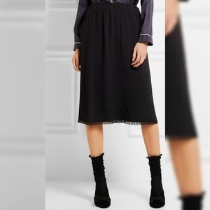 PRADA Lace-trimed skirt